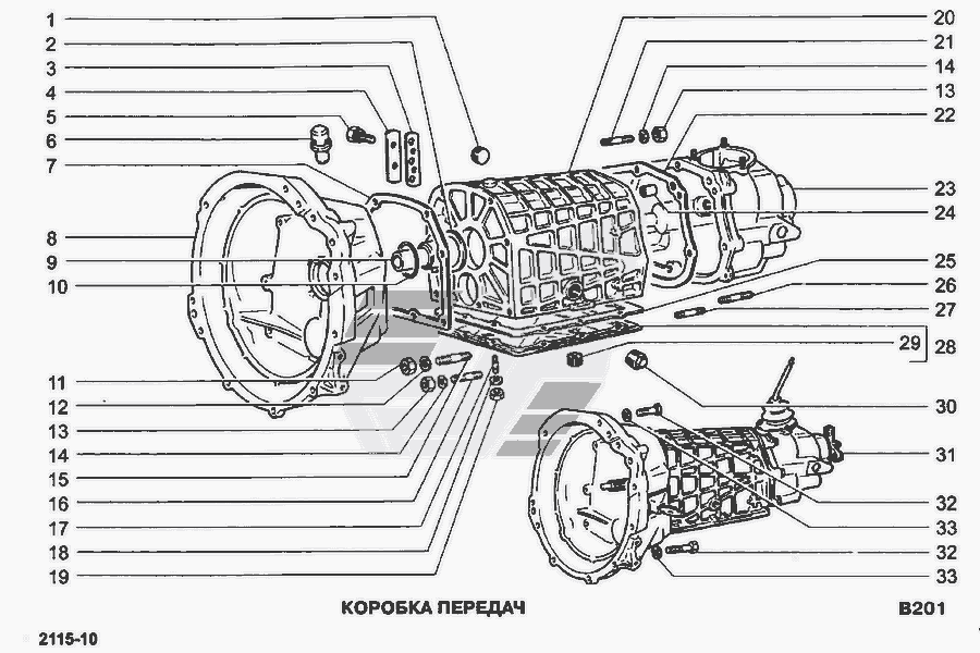 Схема Коробка передач » Сцепление для ВАЗ-21213-214i