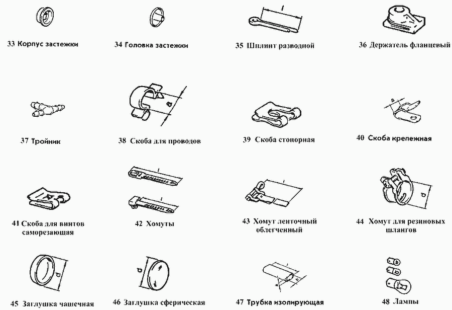 Схема Прочие » Стандартные детали для ВАЗ-2110