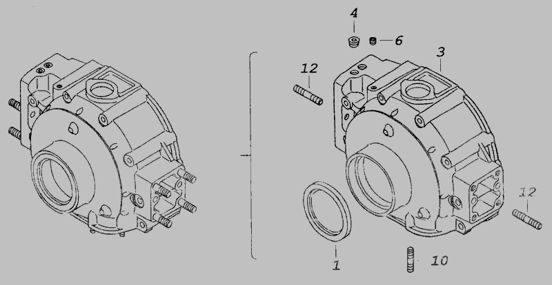 Схема 740.30-1002260 Кришка блоку циліндрів передня » Двигун для 740.30-260 (Євро 2)