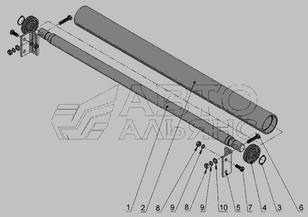 Схема Валець у зборі » ПРЛ-150 для ПРЛ-150