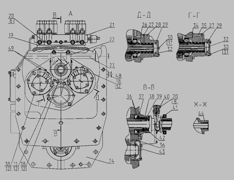 Схема Корпус сцепления » Сцепление для МТЗ-2522