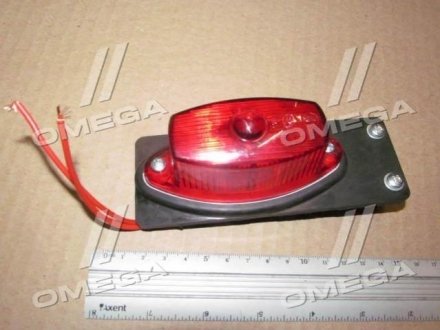 Ліхтар габаритний задній, червоний, на гумовій пластині, б/л, 135х50х46 (Руслан-Комплект)) Руслан комплект Ф-419 (фото 1)