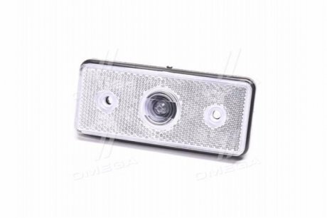 Фонарь габаритный передний со световозвращ., белый, 12В, 115,5х50,5х11,5 (Руслан-Комплект) Руслан комплект ФГС-123 (фото 1)