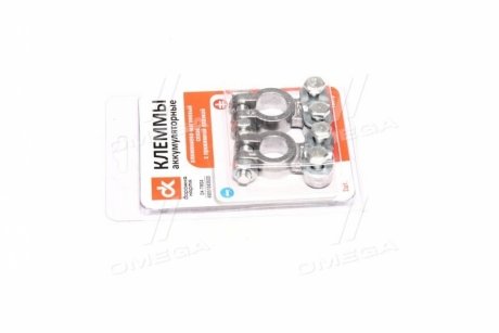 Клеми акумуляторні алюмінієво-магнієвий сплав, з притискною планкою, 108гр, 2 шт. <> ДК DK-TM04 (фото 1)