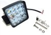 Фара LED квадратная 48W, 16 ламп, 110*110мм, 3300Lm широкий луч 12/24V 6000K (ТМ) Jubana 453701052 (фото 1)