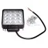 Фара LED квадратная 48W, 16 ламп, 110*164мм, 3300Lm узкий луч 12/24V 6000K (ТМ) Jubana 453701051 (фото 1)