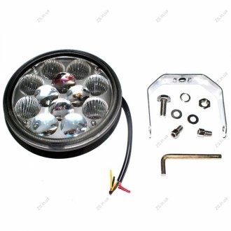 Фара LED круглая 36W, 12 ламп, 145*145мм, 2640Lm гибридный луч (ТМ) Jubana 453701059