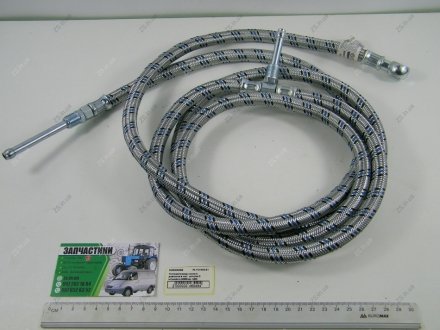 Топливопровод низкого давления в мет. оплетке 3 штуцера L=2950мм МТЗ 80, 82, 892 952 дв. Д240, 243, 245 <> ДК 70-1101345-Б1