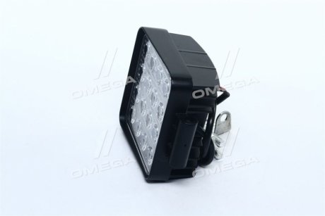 Фара LED прямокутна 48W, 16 ламп, 110*164мм, широкий промінь <> ДК DK B2-48W-A FL