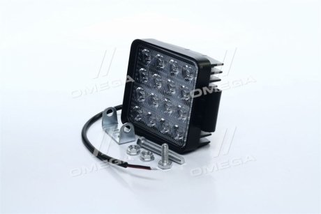 Фара LED прямоугольная 48W, 16 ламп, 110*164мм, узкий луч <> ДК DK B2-48W-A SL