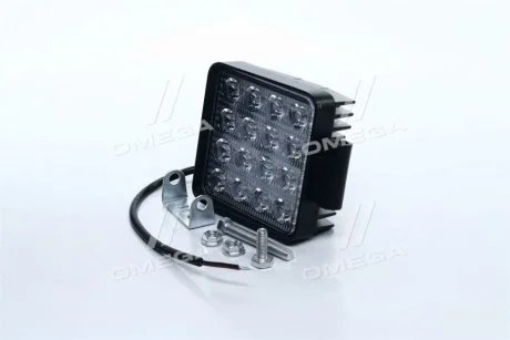 Фара LED прямоугольная 48W, 16 ламп, 110*164мм, узкий луч <> ДК DK B2-48W-A SL