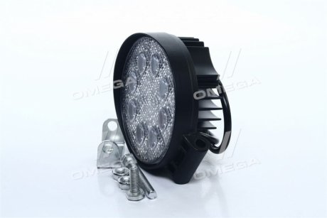 Фара LED круглая 24W, 8 ламп, 110*128мм, широкий луч <> ДК DK B2-24W-A FL (фото 1)