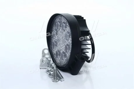 Фара LED круглая 24W, 8 ламп, 110*128мм, широкий луч <> ДК DK B2-24W-A FL