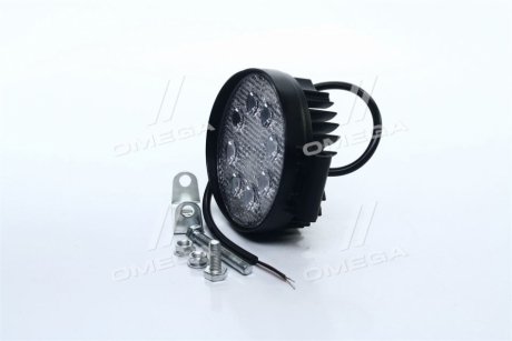 Фара LED круглая 24W, 8 ламп, 110*128мм, узкий луч <> ДК DK B2-24W-A SL (фото 1)