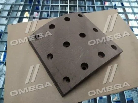 Накладка гальм. КамАЗ-6520 ЄВРО свердл. R0 15/18 <> ДК 6520-3501105