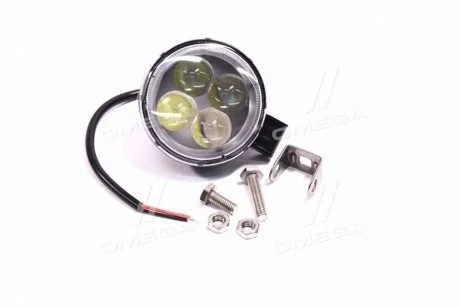 Фара LED кругла 12W, 4 лампи, вузький промінь <> ДК DK B2-12W-B