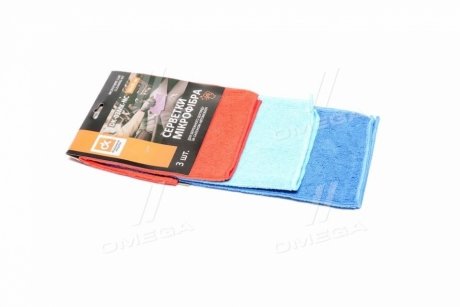 Салфетки микрофибра 30х30 см., 3 шт <> ДК DK-03MK-NC (фото 1)