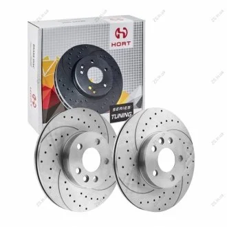 Диск тормозной передний вентилируемый Tuning (1шт) (мин 2 шт) (HORT) Hort HD8527