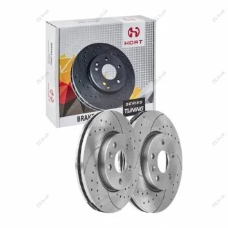 Диск тормозной передний вентилируемый Tuning (1шт) (мин 2 шт) (HORT) Hort HD8586