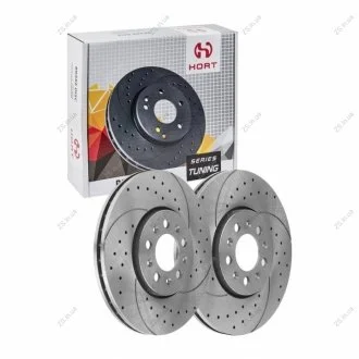 Диск тормозной передний вентилируемый Tuning (1шт) (мин 2 шт) (HORT) Hort HD8594