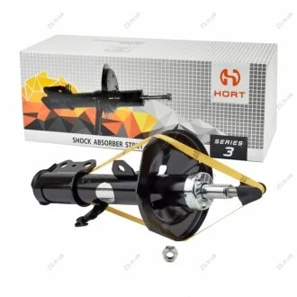 Амортизатор передний (стойка левая) (газ) (KYB334818) (HORT) Hort HA33502