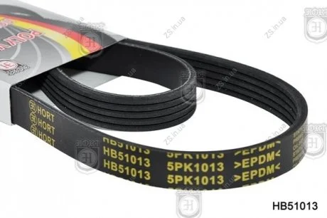 Ремінь генератора полікліновий (5PKx1013) (HORT) Hort HB51013