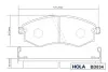 Колодка гальмівна передня (4 шт.).) (FDB1737) Hola BD834 (фото 4)
