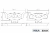 Колодка гальмівна передня (4 шт.).) (FDB1101) Hola BD854 (фото 4)