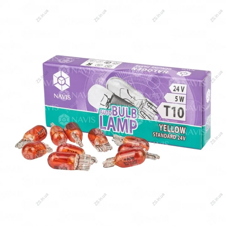 Лампа повторювача вказівника поворотів (безцокольна) Standard 24V (мін.10шт)) NAVIS Orange Navis NT10524Y (фото 1)