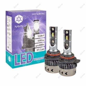 Лампа далекого, ближнього світла LED (хв.2 шт.).) Navis NL900524