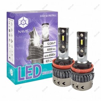 Лампа далекого, ближнього світла LED (хв.2 шт.).) Navis NL1624