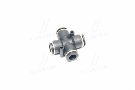 Соединитель аварийный крест 10х10х10х10 (пластик) (2 отв. крепления по косой линии) Rider RD 81.24.26 (фото 1)