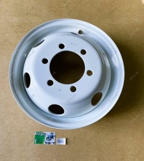 Колісний диск 16H2х5,5J ГАЗ 3302, IVECO білий (круглі відп.) Газель <> ДК 3302-3101015-06 (фото 1)