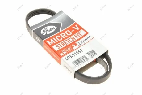 Поликлиновые ремни Micro-V StretchFit (Пр-во) Gates 4PK910SF