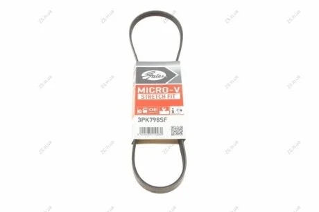 Поликлиновые ремни Micro-V StretchFit Gates 3PK798SF