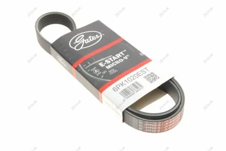 Полікліновий ремінь Micro-V Gates 6PK1020EST