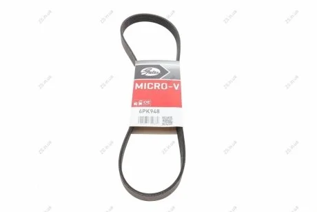 Ремень поликлин. Gates 6PK948