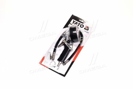 Пістолет для накачування шин з манометром P? 0.8 MPa, з'єднання O = 1/4 "[8/40], шт(про-во) YATO YT-2370 (фото 1)