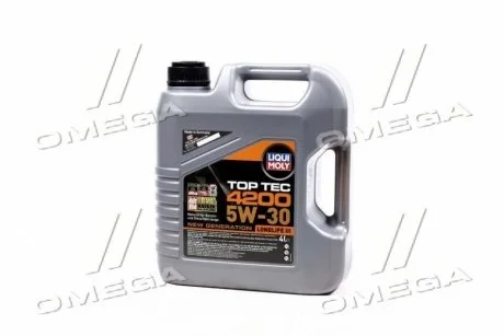 Масло моторн. TOP TEC 4200 5W-30 API SM/CF ACEA A3-04/B4-04/C3-04 (Канистра 4л) Liqui Moly 3715