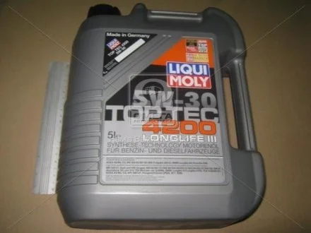 Масло моторн. TOP TEC 4200 5W-30 API SM/CF ACEA A3-04/B4-04/C3-04 (Канистра 5л) Liqui Moly 7661