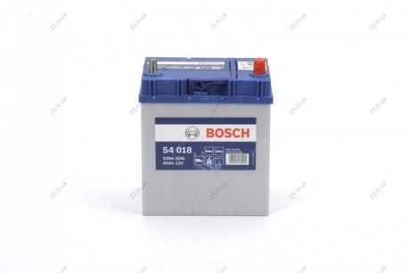 Акумулятор 40 Ah-12v (S4018) (187x127x227),R,EN330(Азія) тонк.клеми !КАТ. -10% Bosch 0092S40180