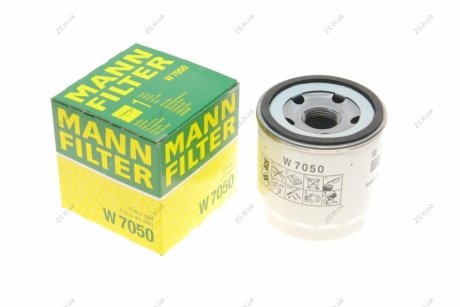 Фільтр масляний двигуна FORD TRANSIT 2.2, 2.4 TDCI 06-, PSA 2.2 HDI 11- (MANN) MANN-FILTER W7050