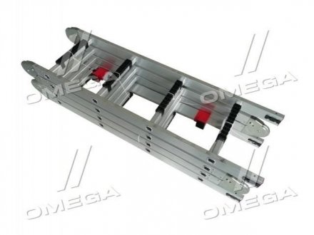 Лестница алюминиевая мультифункциональная трансформер 4*4ступ. 4.62м(про-во) Intertool LT-0029 (фото 1)