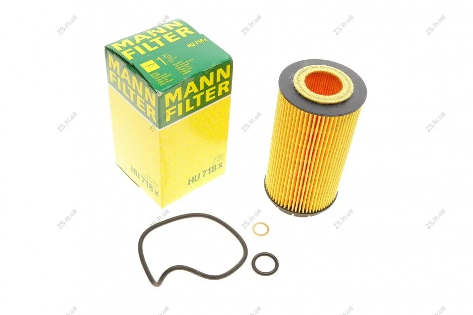 Фильтр масляный двигателя HYUNDAI TUCSON, KIA SPORTAGE II 2.0 CRDI 04-10 (пр-во MANN) MANN-FILTER HU718X (фото 1)