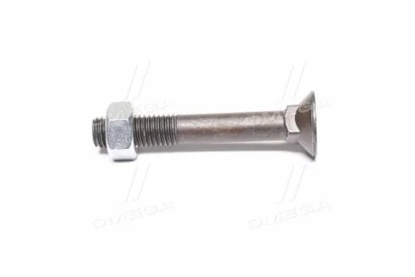 Болт 1199A М12х80 (10,9) потайний під квадрат DIN608 чорн. з гайкою (пр-во Unibolt) UNIBOLT 1199A 12х80.10,9