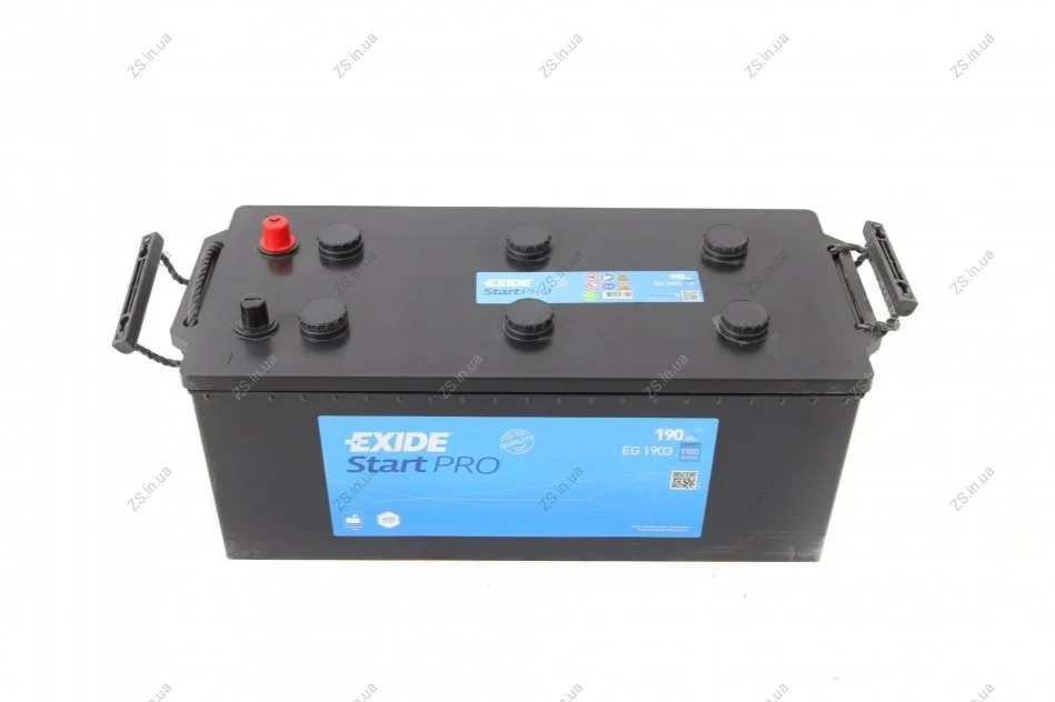 Аккумулятор 190Ah-12v Exide Start PRO (513х223х223),полярность обратная (3),EN1100 EXIDE EG1903 (фото 1)