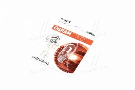 Лампа накаливания W16W12V 16W W 2,1X9,5d ORIGINAL LINE (blister 2 шт) OSRAM 921-02B (фото 1)