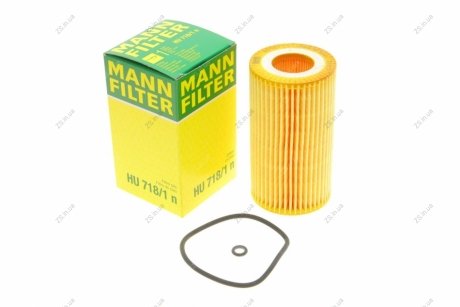 Фільтр масляний двигуна OPEL VECTRA B, C, ZAFIRA A 2.0-2.2 DTI 96-05 (MANN) MANN-FILTER HU718/1N