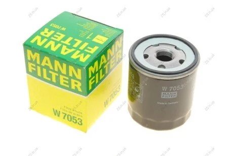 Фільтр масляний двигуна PSA BERLINGO, PARTNER 96-, FIAT DUCATO 06- (MANN) MANN-FILTER W7053