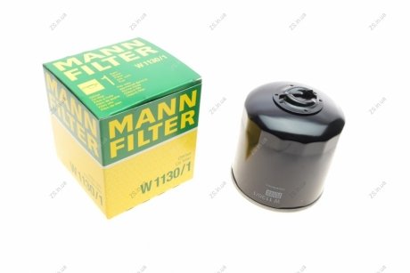 Фільтр масляний двигуна VW T4 1.9 D 90-03, AUDI 100 2.0-2.4 D 82-94 (MANN) MANN-FILTER W1130/1